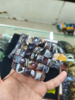 2025 New Natural Red Jasper Obsidian Tigereye Citrine About11*16mm Energy Gemstone Jewelry Bracelet For Women Man Gift Wholesale