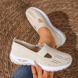 Women's Shoes Summer 2026 Solid-Color Soft-Soled Breathable Opening Ladies' Single Shoes Casual Sneaker Shoes Woman