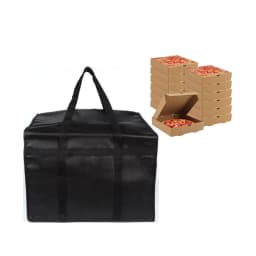 Reusable Food Develivey Bag Lightweight Fresh Keeping Pizza Carrier Bag Hot Cold Fully Insulated Food Storage Case