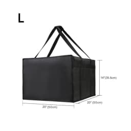 Reusable Food Develivey Bag Lightweight Fresh Keeping Pizza Carrier Bag Hot Cold Fully Insulated Food Storage Case