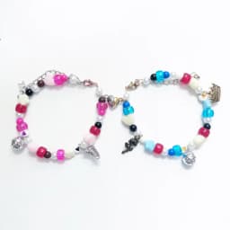 Michael Kaiser & Alexis Ness Inspired Matching Bracelets - Blue Lock Handmade BFF/Couple Jewelry, Cute Anime Fan Accessories Gif
