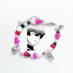 Michael Kaiser & Alexis Ness Inspired Matching Bracelets - Blue Lock Handmade BFF/Couple Jewelry, Cute Anime Fan Accessories Gif