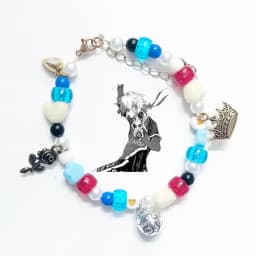 Michael Kaiser & Alexis Ness Inspired Matching Bracelets - Blue Lock Handmade BFF/Couple Jewelry, Cute Anime Fan Accessories Gif