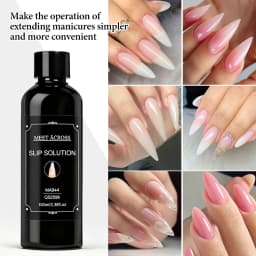 2/9pcs 100ml Nail Liquid Slip Solution Tool Set for Quick Extension Acrylic Nail Gel Nail Extension Nail Art DIY Nail Supplies