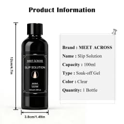 2/9pcs 100ml Nail Liquid Slip Solution Tool Set for Quick Extension Acrylic Nail Gel Nail Extension Nail Art DIY Nail Supplies
