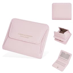 Fashionable Mini Women Wallet Name Engraving High-Quality Card Holder Simple Short Female Coin Pocket