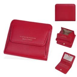 Fashionable Mini Women Wallet Name Engraving High-Quality Card Holder Simple Short Female Coin Pocket
