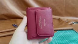 Fashionable Mini Women Wallet Name Engraving High-Quality Card Holder Simple Short Female Coin Pocket