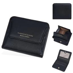 Fashionable Mini Women Wallet Name Engraving High-Quality Card Holder Simple Short Female Coin Pocket