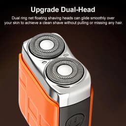 Electric Shaver for Men Portable Smart Facial Beard Trimmer Double Head Shaver Rechargeable Wet Dry Electric Razor