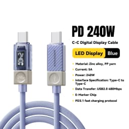 Essager 240W USB C Cable for iPhone 18 17 16 Plus Pro Max Macbook iPad Supercharge Fast Charger Type C Cable for Xiaomi Samsung