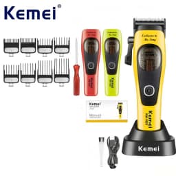 Kemei 1920 1921 Electric Hair Trimmer 9000RPM Professional Hair Clippers Barber Vector Motor Finish Hair Cutting Machine for Men