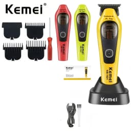 Kemei 1920 1921 Electric Hair Trimmer 9000RPM Professional Hair Clippers Barber Vector Motor Finish Hair Cutting Machine for Men