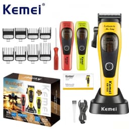 Kemei 1920 1921 Electric Hair Trimmer 9000RPM Professional Hair Clippers Barber Vector Motor Finish Hair Cutting Machine for Men