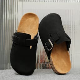 Children's 2026 New Classic Style Buckle Strap Closed-Toe Mules with Cork Sole, Comfortable Casual Sandals for Spring, Summer, and Autumn, Suitable for Indoor and Outdoor Wear, Simple and Versatile Children's Shoes, Perfect for Daily Outings and Home Relaxation