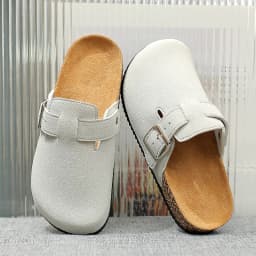 Children's 2026 New Classic Style Buckle Strap Closed-Toe Mules with Cork Sole, Comfortable Casual Sandals for Spring, Summer, and Autumn, Suitable for Indoor and Outdoor Wear, Simple and Versatile Children's Shoes, Perfect for Daily Outings and Home Relaxation