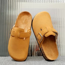 Children's 2026 New Classic Style Buckle Strap Closed-Toe Mules with Cork Sole, Comfortable Casual Sandals for Spring, Summer, and Autumn, Suitable for Indoor and Outdoor Wear, Simple and Versatile Children's Shoes, Perfect for Daily Outings and Home Relaxation