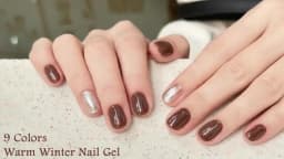 9 Colors Warm Winter Patting Painting Gel Nail Polish Glitter Effect Soak Off Gel Varnish Gradient Pat Gel Palette Nail Supplies