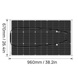 PORIYA 400W 12V Flexible Solar Panel Mono Home Caravan Camping Charging 20A Controller
