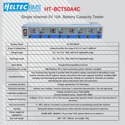 Single/4 Channel 50A Electronic Load Battery Capacity Tester 0.3-5V 1-2000Ah for 18650/NCM/Lipo/LTO/LFP Discharge/Reverse