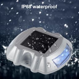 Solar Driveway Lights Deck Pathway Lights Solar Dock LED Light Safety Light Wireless Deck Lights for Path Garden Walkway
