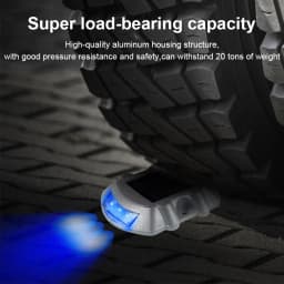 Solar Driveway Lights Deck Pathway Lights Solar Dock LED Light Safety Light Wireless Deck Lights for Path Garden Walkway
