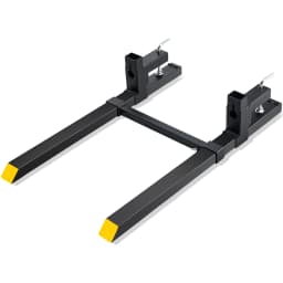 SucceBuy 43"/60" Clamp on Pallet Forks 2000/4000 lbs Tractor Bucket Forks Heavy Pallet Forks for Skid Steer Tractor Attachment