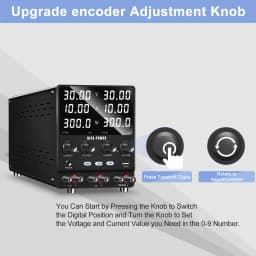 NICE-POWER Multi-channel DC Power Supply Variable 0-240V 0-20A Bench Power Supply, Dual Independent Output, Series and Parallel