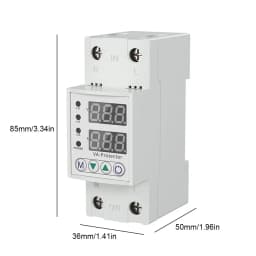 Over Under Voltage Protective Device Digital Display Relay Limit Over Current Protection 220V Household Circuit Breaker 40A/63A