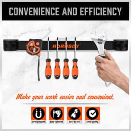 HORUSDY 4Pc 12" Magnetic Tool Holder Strip Garage Storage Organiser Extra Long