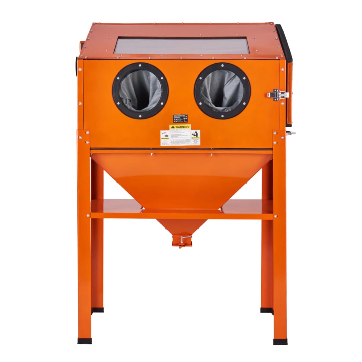 SucceBuy 60 Gallon Sandblasting Cabinet Portable Benchtop Sand Blaster with Blasting Gun Nozzles for Stain Rust Removal