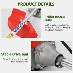 PORIYA 7IN1 Petrol Pole Chainsaw Brush Cutter Whipper Snipper Hedge Trimmer 52CC & 62CC