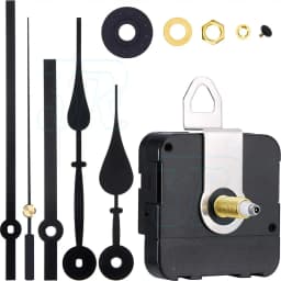 12pcs Wall Clock Quartz Movement Motor Mechanism Long Spindle Hands Repair Kit