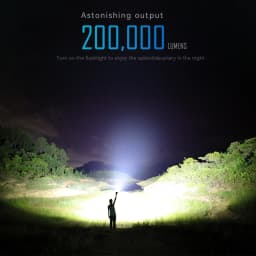IMALENT MS32 Brightest Flashlight 200,000 Lumens, Cree XHP70.2 LEDs Tactical Flashlights High Lumens with 8 Modes Recharg