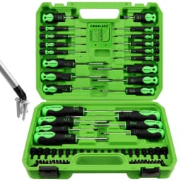 SWANLAKE 86PCS Magnetic Screwdriver Set,Includes Slotted/Phillips/Torx Mini Precision Screwdriver, Replaceable Screwdriver Bits