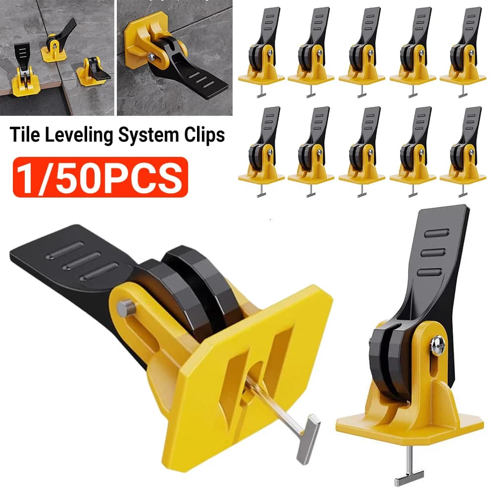 Up 1-50x Tile Leveling System Clips Leveler Spacer Tiling Tool Floor Wall Wrench