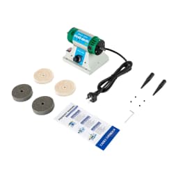 Bench Buffer Polisher 320W 800 10000rpm Variable Speed Grinding Machine with Wheels for Metal Wood Jewelry Polishing Auto Repair