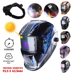 PORIYA Solar Helmet Auto Darkening Welding Welder Lens ARC TIG MIG MAG Large View