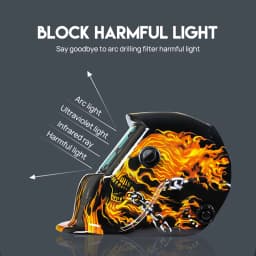 PORIYA Solar Helmet Auto Darkening Welding Welder Lens ARC TIG MIG MAG Large View