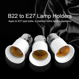 【Sale】5PCS B22 to E27 Bulb Converter B22 Male to E27 Female Socket Base Bulb Adapter Converter Lamp Holders