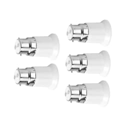 【Sale】5PCS B22 to E27 Bulb Converter B22 Male to E27 Female Socket Base Bulb Adapter Converter Lamp Holders
