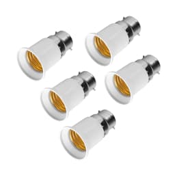 【Sale】5PCS B22 to E27 Bulb Converter B22 Male to E27 Female Socket Base Bulb Adapter Converter Lamp Holders