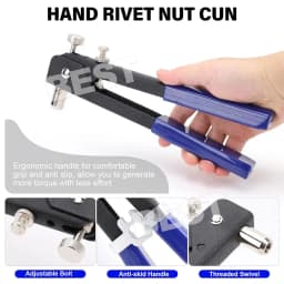 107x Riveter Nut Nutsert Tool Rivnut Gun Wrench Nuts Riveting Kit Mandrels M3-M8