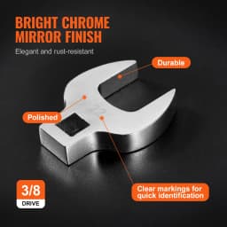 SucceBuy 14/15/20/24PCs Crowfoot Wrench Set 1/2" 3/8" Drive Crows Foot Wrench Set CR-MO Steel Crowfoot Wrench Set