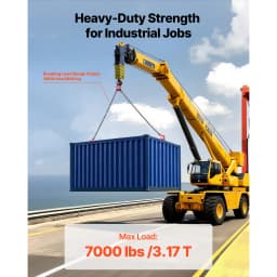 SucceBuy Chain Sling 5/16in x 10ft Lifting Chains with 2 Leg Grab Hooks Adjustable Engine Chain Hoist Lifts for Security Towing