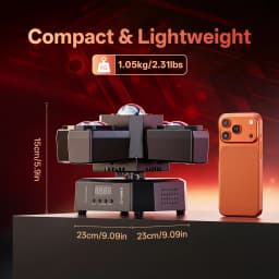 DayFlicker 120W RGBW 4-Arm Beam Magic Ball Stage Light - Remote, Sound-Activated DMX512 Master/Slave Modes for Club Bar Party