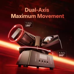 DayFlicker 120W RGBW 4-Arm Beam Magic Ball Stage Light - Remote, Sound-Activated DMX512 Master/Slave Modes for Club Bar Party
