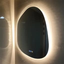 LUVODI Frameless LED Bathroom Mirror with Touch Sensors Wall Mounted Backlit Vanity Mirror IP44