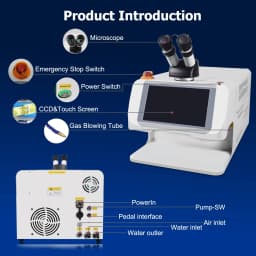 60W Laser Spot Welding Machine for Gold And Silver Jewelry Desktop CCD Laser Soldering Portable Easy Operation