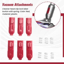 6PCS Wand Tube/Cleaner Head Clip Latch Tab Button For Dyson V7 V8 V10 V11 V15 Vacuum Replacement Tool Button With Spring Durable